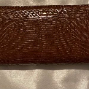 BRAND NEW Mango Zip Around Wallet - Medium Brown